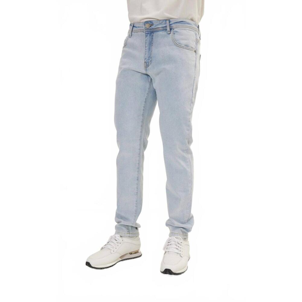 NEW RON TOMSON men's classic fitted denim jeans in light vintage